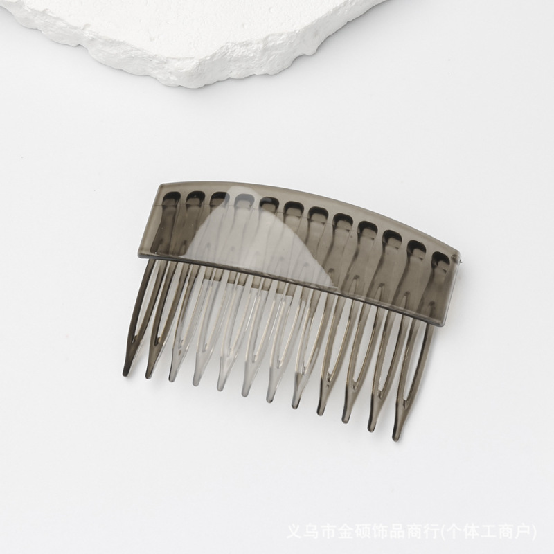初秋美拉德色系豹纹款12齿高颅顶神器简约温柔倒插梳复古高级头饰|undefined