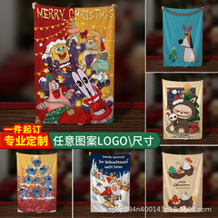 厚手のクリスマス両面パイル多機能ブランケット四季フランネルdiy3Dデジタルプリント