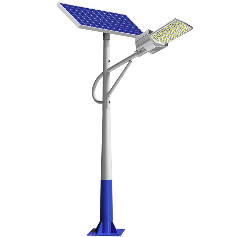 Luz de calle solar para exteriores, luz de jardín para el hogar, luz LED de cuatro lados, luz de calle rural de alta potencia súper brillante, iluminación de carreteras