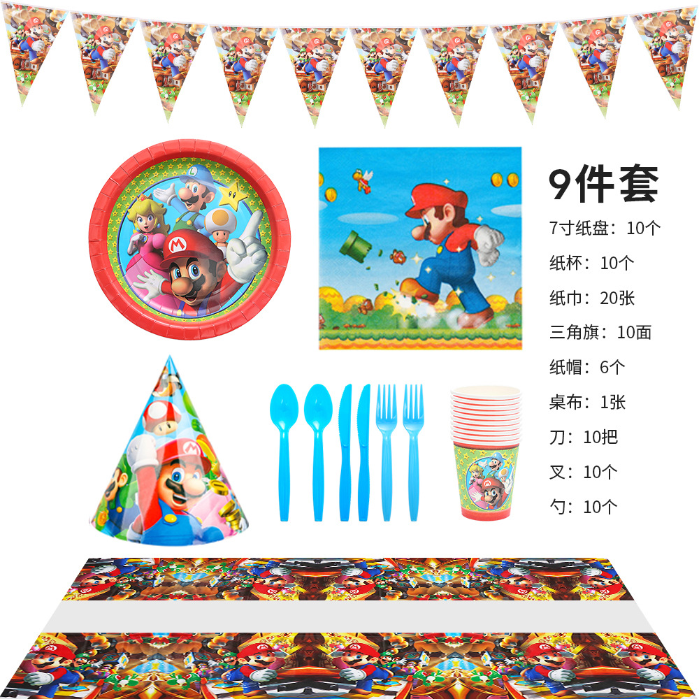 Mario conjunto de 9 piezas