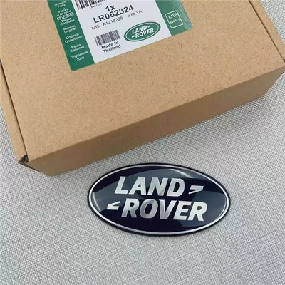 Freelander, Range Rover emblem stickers, front – Car logo - standard-chinese-network-logo-black-background-and-silver-logo