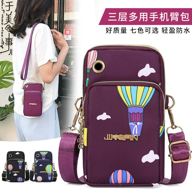 Bolso para teléfono móvil al por mayor bolso transfronterizo nuevo monedero con cremallera multifunción deportes al aire libre bolso de brazo para correr bolso cuadrado pequeño de mensajero