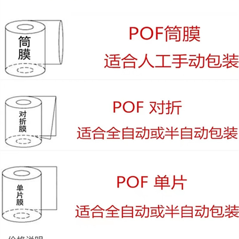 POFシュリンクフィルム熱収縮フィルム写真立て本ギフトボックス汎用プラスチック包装フィルム全自動包装機用|undefined