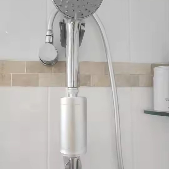 Todo el aluminio filtro de ducha dorado desmontable de reemplazo filtro de ducha multicapa purificación de ducha