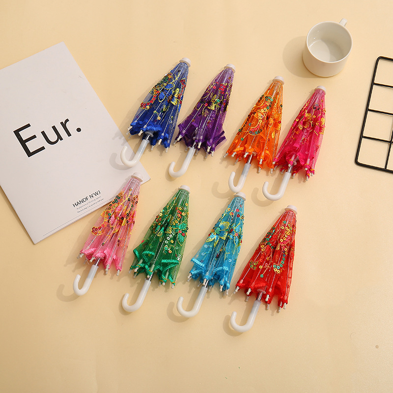 ✅迷你工艺蕾丝伞玩具伞装饰伞影楼摄影道具舞蹈伞景区旅游纪念批