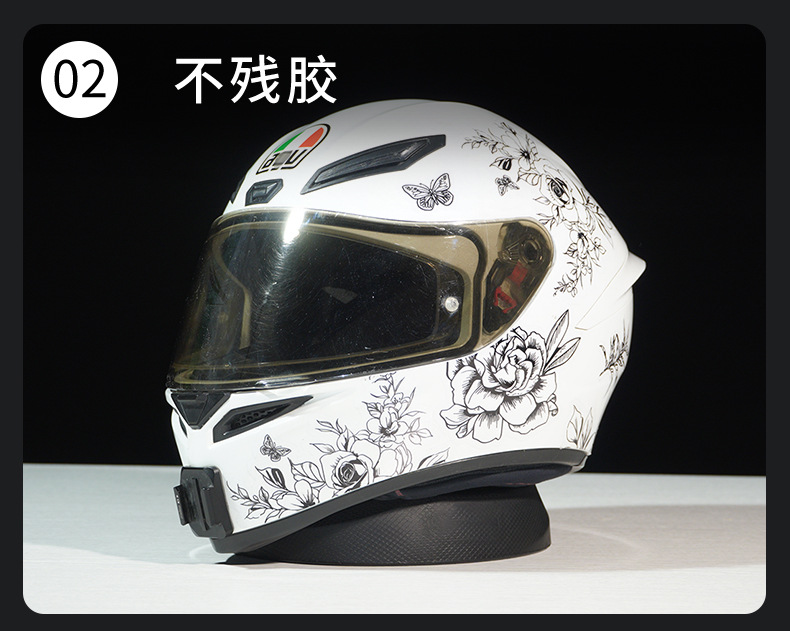 Motorcycle Helmet Stickers Universal Modified Full Helmet Decals