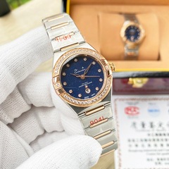 经典商务欧家五代女星座石英表大厂品质29MM镶钻进口瑞士女款手表