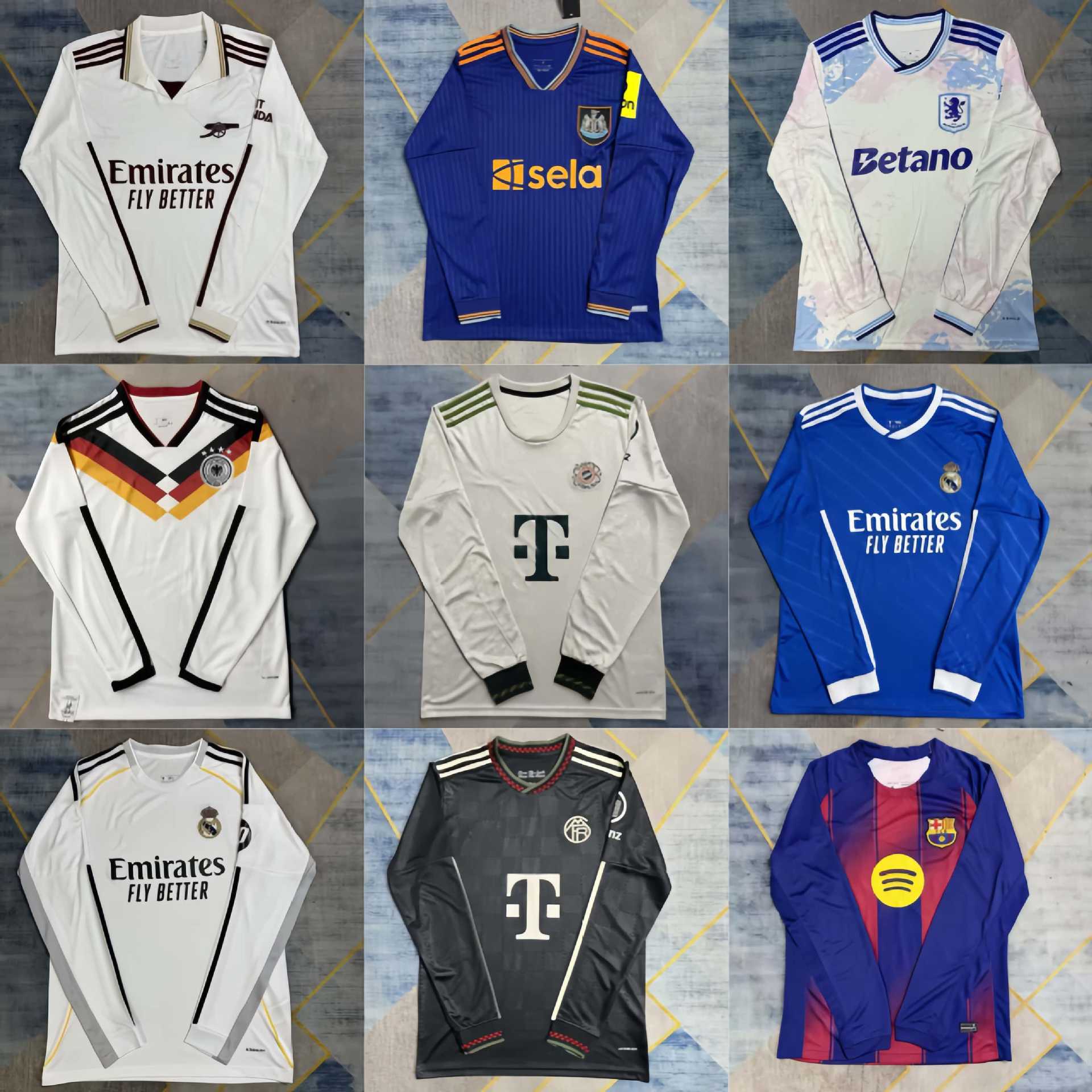 Uzunqol Futbol Formaları - Argentina, Almaniya, Real Madrid