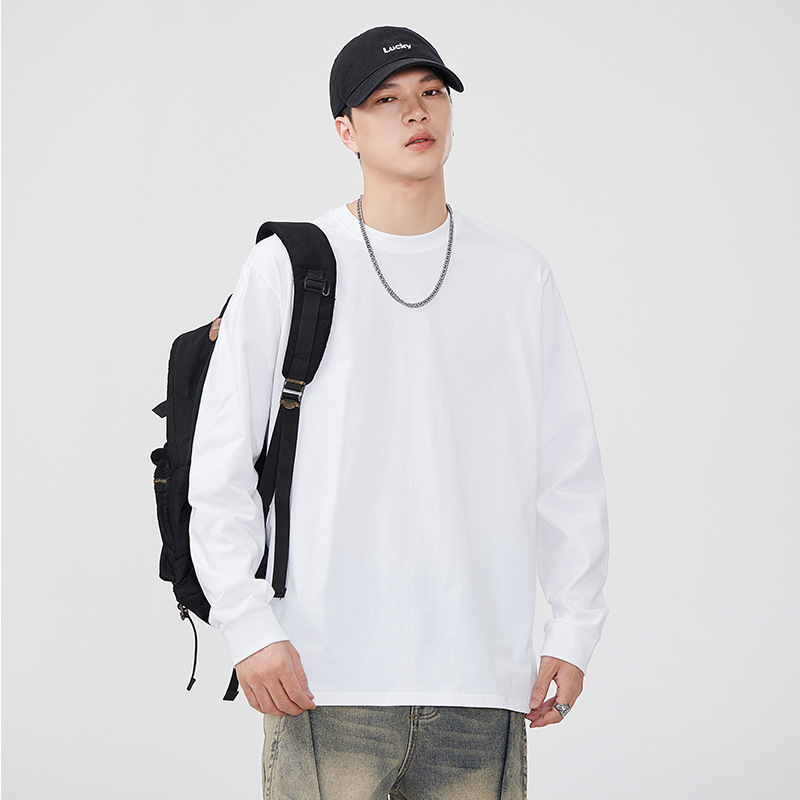 Demi-season Japanese retro base body-friendly long-sleeve with a…