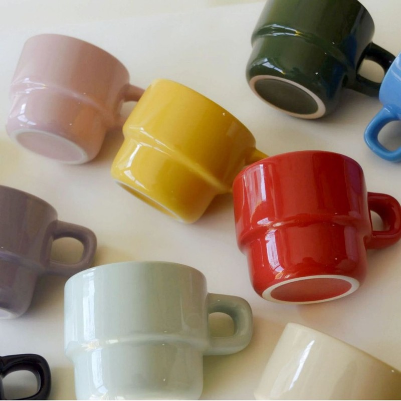 スタッキングカップインスタイルかわいいウォーターカップ親友ギフトコーヒーカップ朝食ミルクセラミックカップコンパクトお土産|undefined