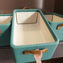 批发高品质衣柜衣服裤子收纳盒整理盒折叠款家用衣服裤子收纳神器