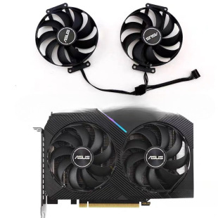 Snow Leopard Rtx3060 Graphics Card Fan 3060Ti Dl Mini Graphics Card New Ball Fan
