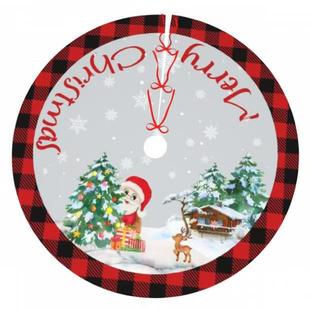 Amazon Cross-Border Super Soft Fabric Tree Skirt Christmas Tree Skirt