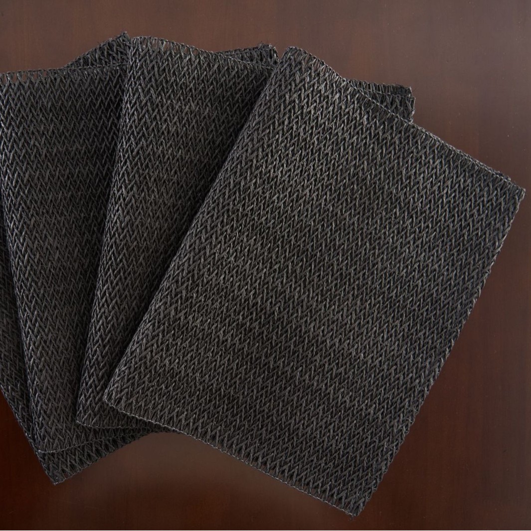 Yiqiyun almohadilla de mesa anti-escaldado estilo americano estilo pastoral color sólido tejido borla almohadilla para plato decorativa y embellecedora