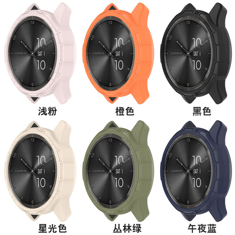 Suitable for Garmin Vivomove Trend Armor Cut Out Protective Case Move Trend Anti-Fall Half-Pack Soft Watch Case