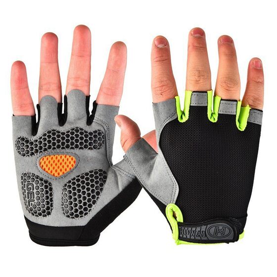 Cycling Half-Finger Gloves Fitness Weightlifting Non-Slip Gym Outdoor Cycling Sports Men and Women Thin Material Breathable Hands