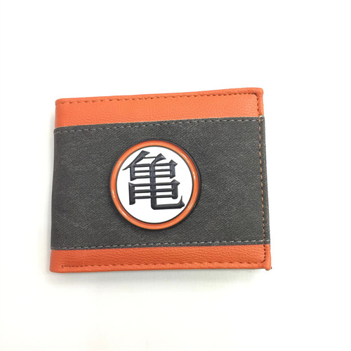 Punisher Spider-Man Metal Patch Embossed Deadpool Naruto Wallet Short Logo Men's and Women's Money Bag Coin Purse