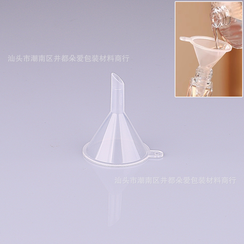 Desembalaje de perfume artefacto embudo pequeño pajita de plástico cosmético de belleza herramienta de envasado gotero transparente PP extractor recto