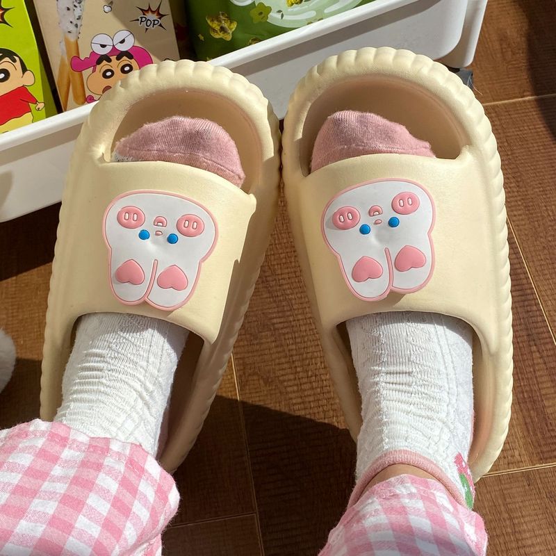 可爱兔卡通eva防滑防臭室内软底踩屎感拖鞋女款夏季休闲学生凉拖|undefined
