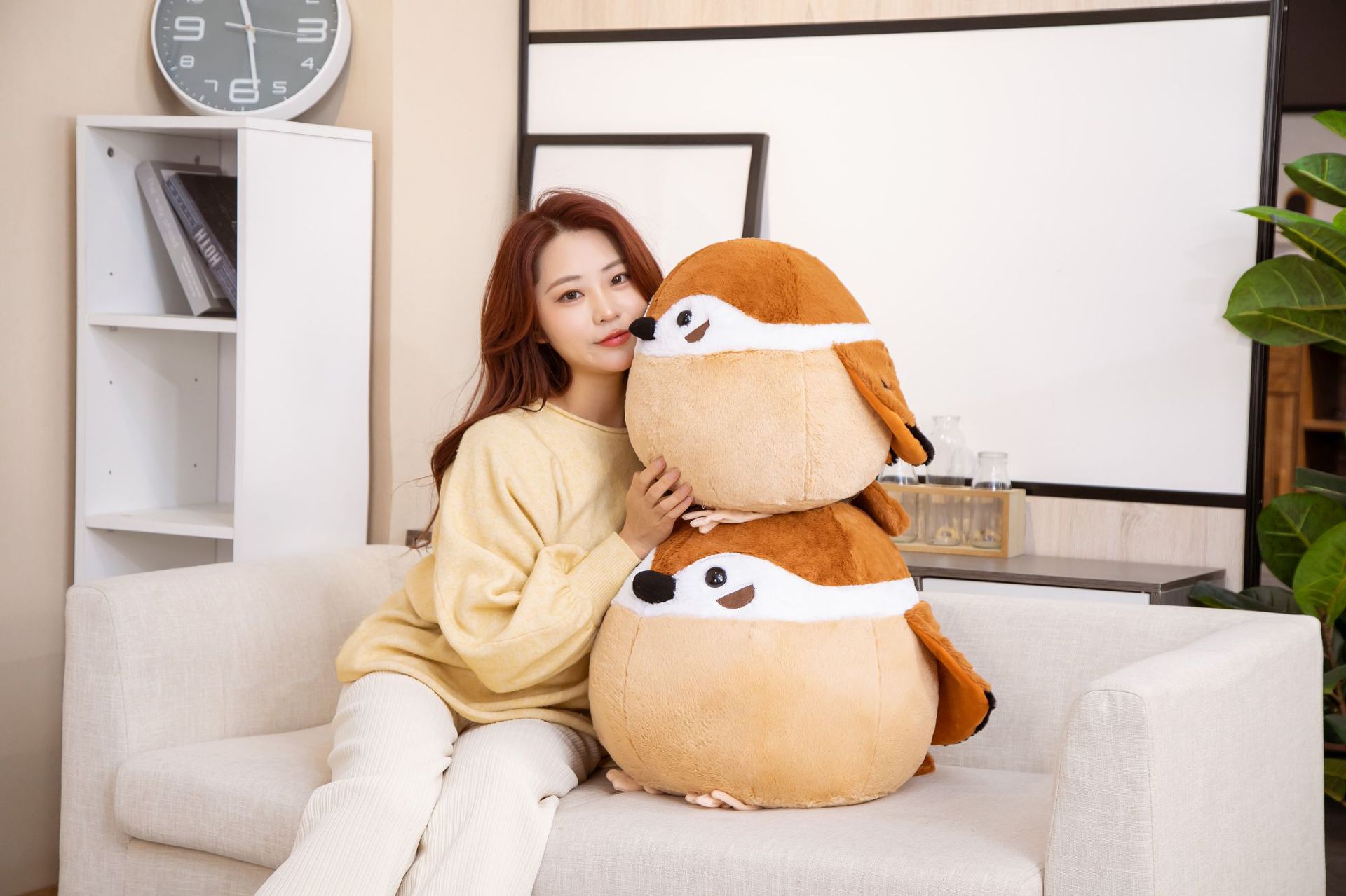 Demon Slayer Agatsuma Zenitsu Sparrow Plush Doll Crow