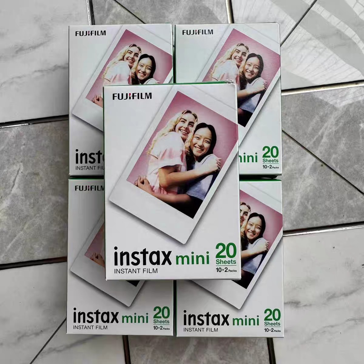 富士立拍立得相纸 mini7Smini8mini25/50s/70/90卡通白边花边相纸