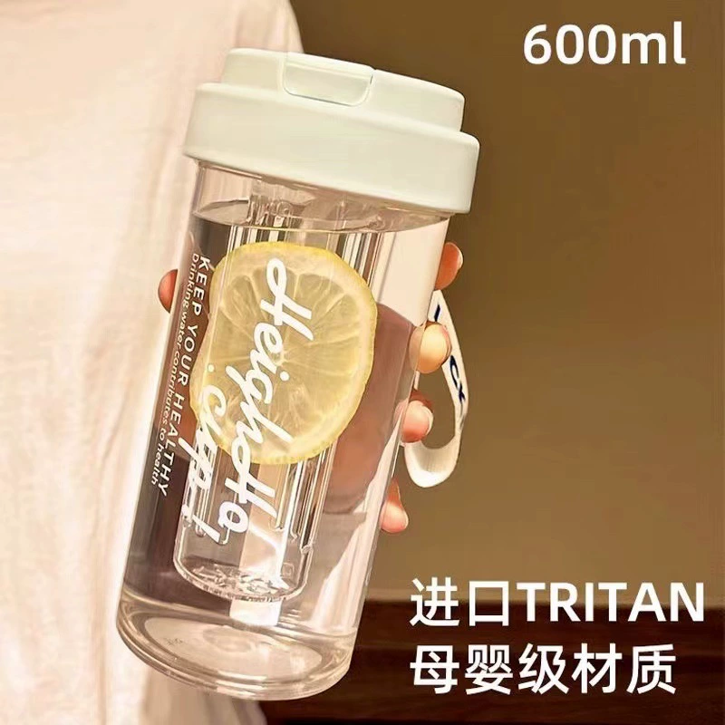 High quality plastic capacious children's straw for students with glass