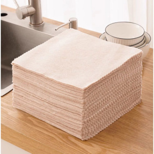 Luffa Rag Oil Absorbing Dishwashing Towel Kitchen Rag Multifunctional and Easy to Clean Oil-free Cleaning Cloth for Lazy People