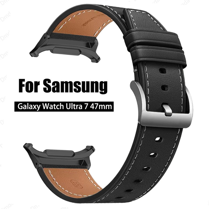 Suitable for Samsung Galaxy Watch 7/8Ultra Smart Leather Strap 47mm High-End