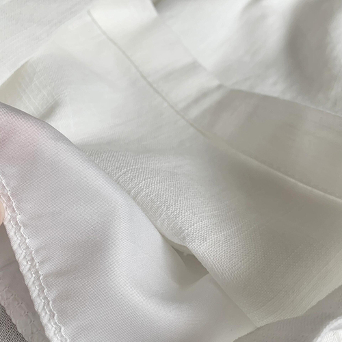 2025 Summer Texture White Elastic Waist Yamamoto High-Waist Commuting Versatile Elegant Cotton Linen Casual Pants