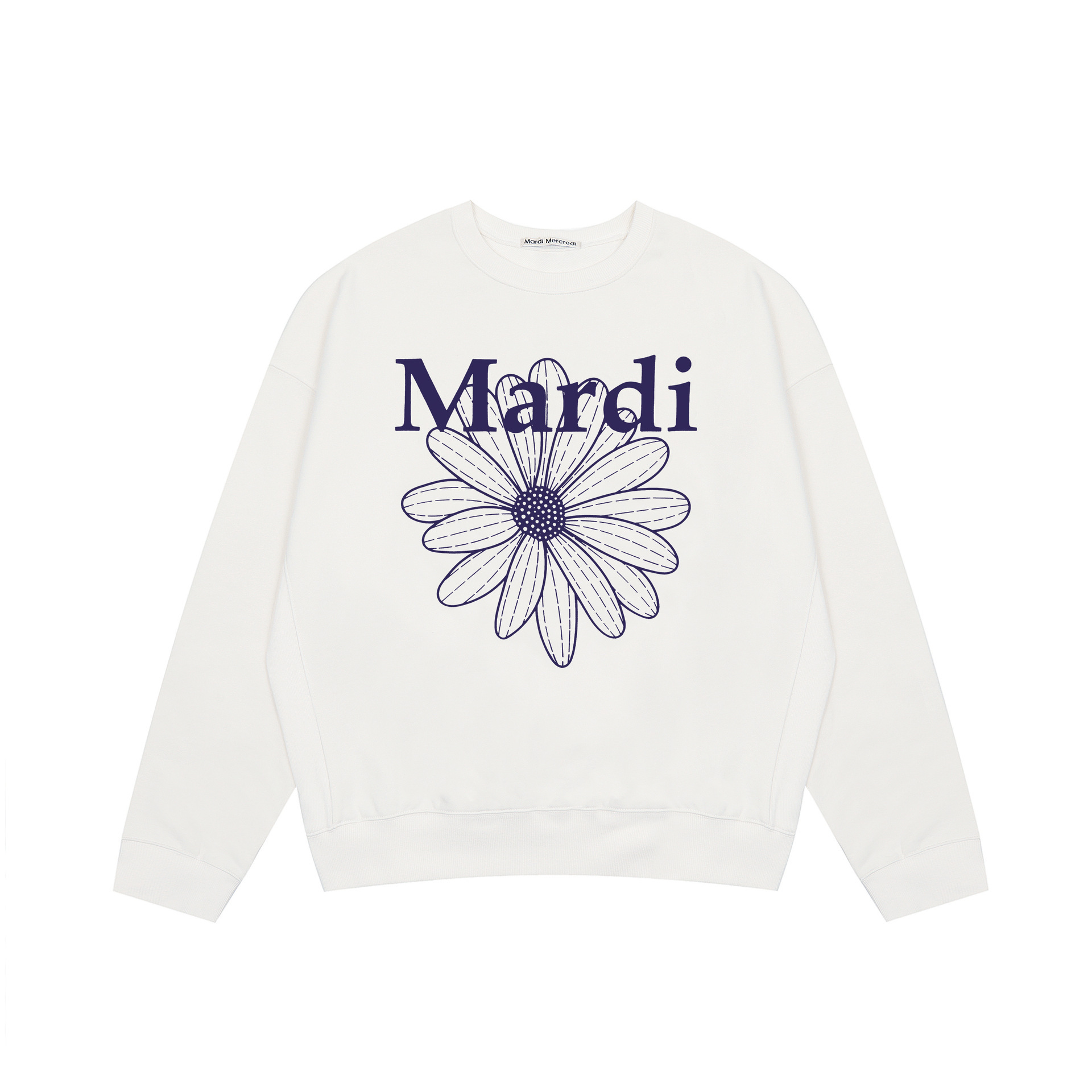 スポット韓国トレンドブランドマルディスウェットシャツレディースデイジー24新作プリントラウンドネックトップスドロップシッピング