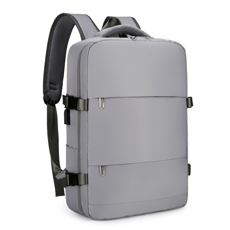 Bolso para computadora portátil de viaje de negocios de color sólido de nuevo estilo transfronterizo para estudiantes universitarios Bolso de viaje de ocio de moda Mochila