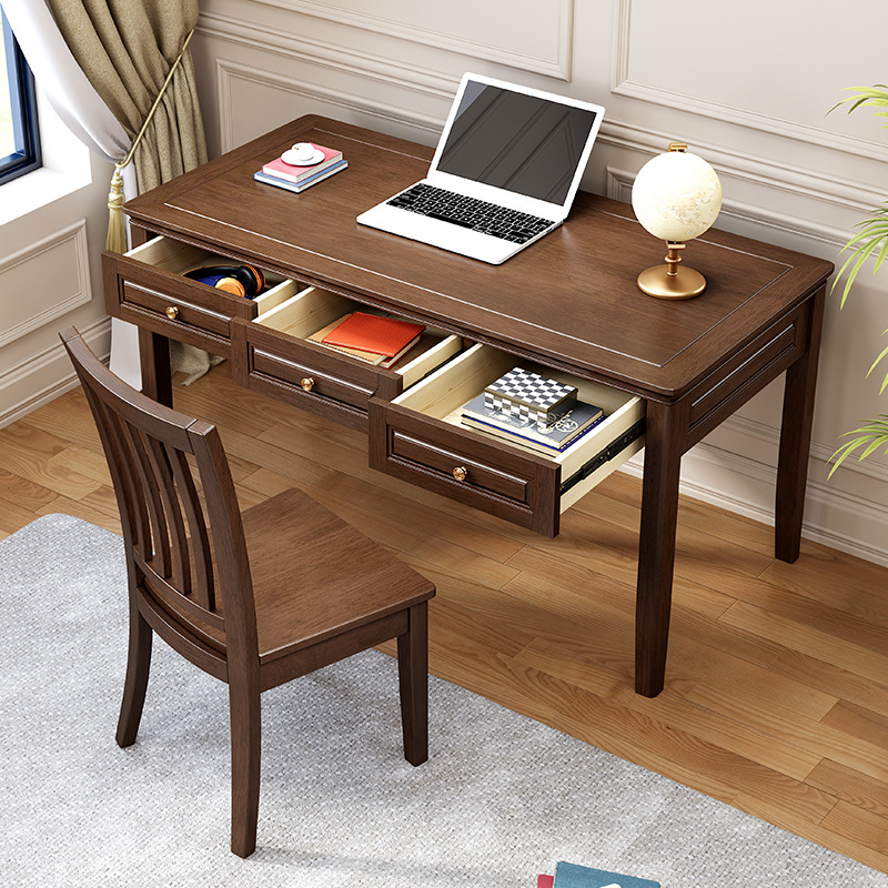 American -style desk solid wood desk modern simple computer desk…