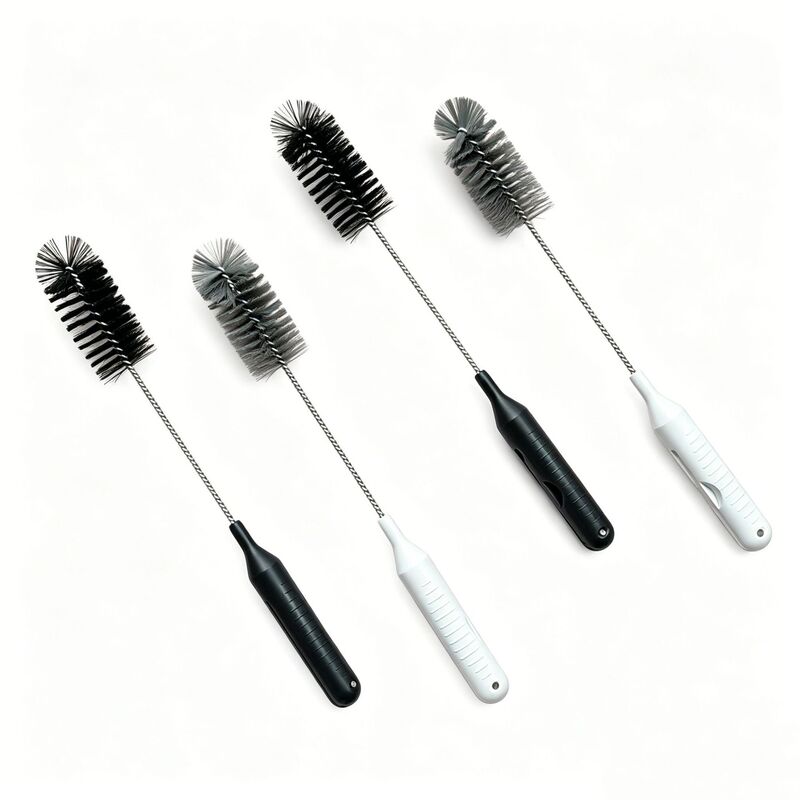 Compatible with Roborock, Dreame, and Tineco Vacuum Cleaners, Cleaning Brush with Long Handle, Built-In Hair Cutting Blade, and Cleaning Brush for the Sewage Tank