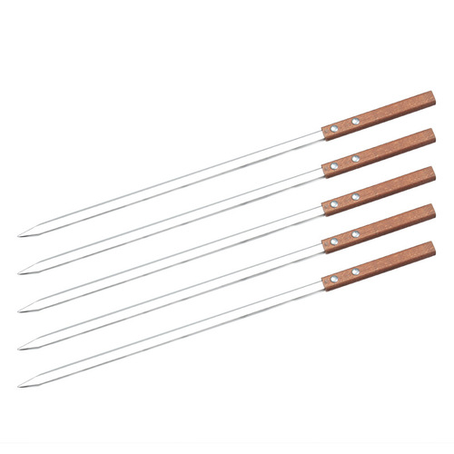 40cm Xinjiang Lamb Skewers Large Stainless Steel Flat Skewers BBQ Accessories and Components