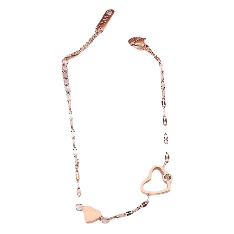 Brazalete de acero de titanio mujer corazón pulsante joyería de mano de la niña en forma de corazón super inmortal estudiantes joyería hecha a mano nuevos productos en el mercado
