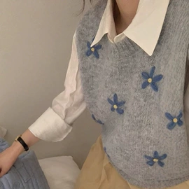 女式针织衫;女式马甲;毛衣