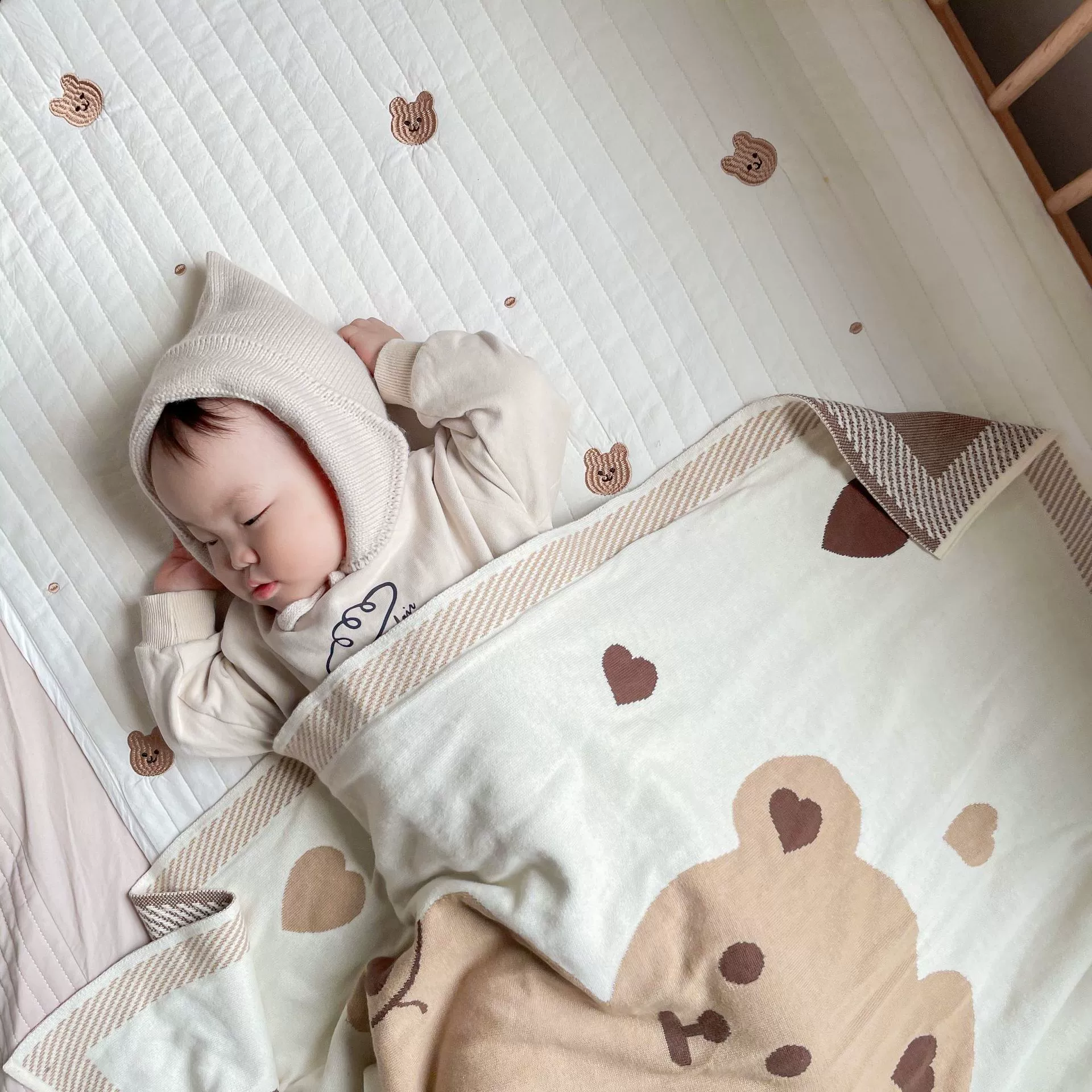 Зимнее вязаное одеяло для новорожденного, детское гигиеническое изделие для сна, (Physicals)