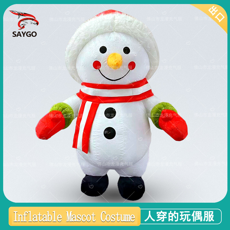 Papá Noel muñeco de nieve traje de muñeca inflable traje de muñeca festival de Navidad renos Christmas clothes