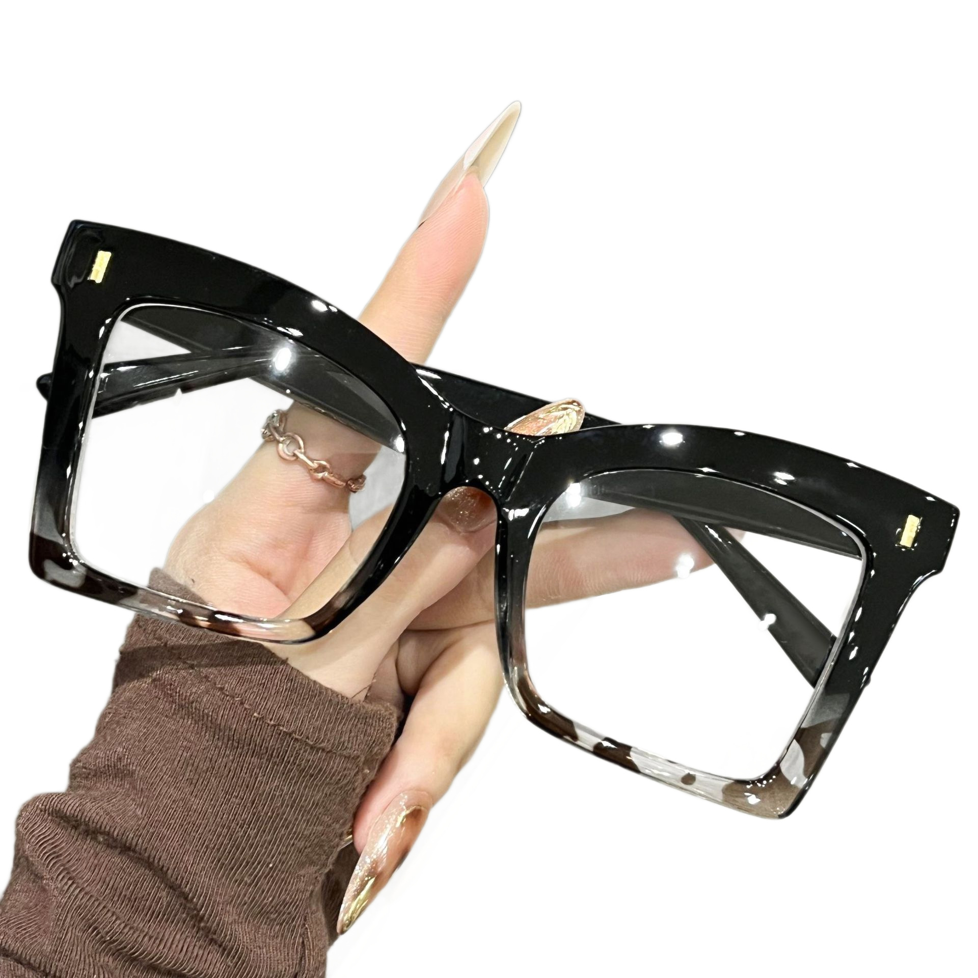 Butterfly Blue Light Blocking Glasses For Women Large Frame_voghion.com