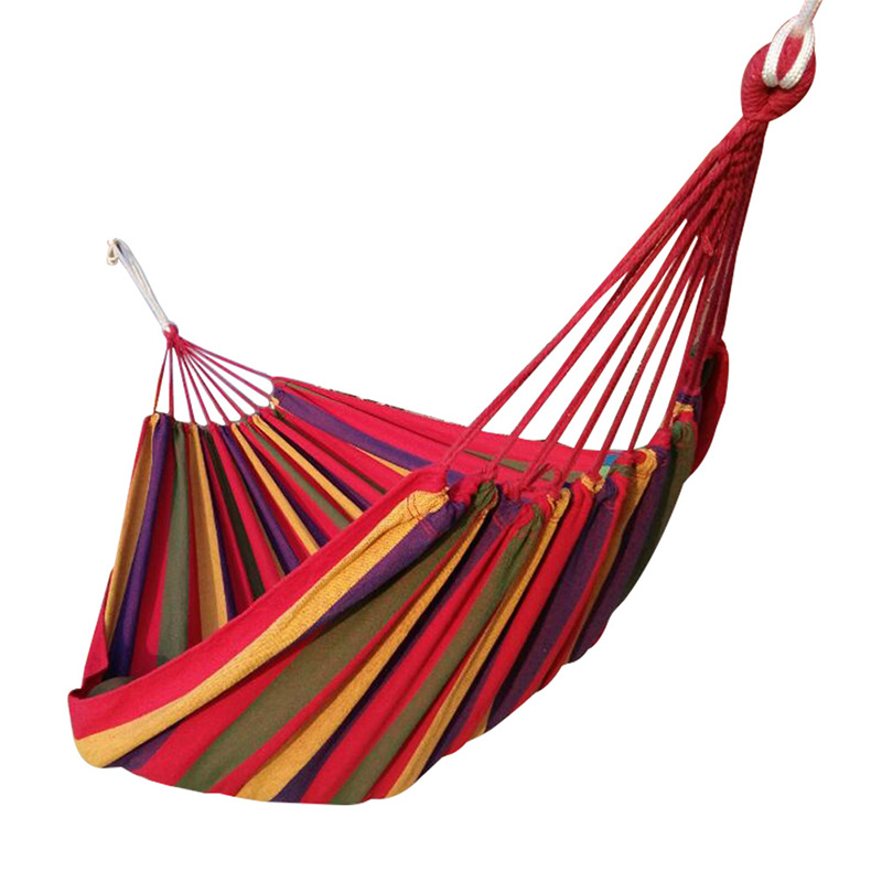 Outdoor anti rollover single and double person swing hammock