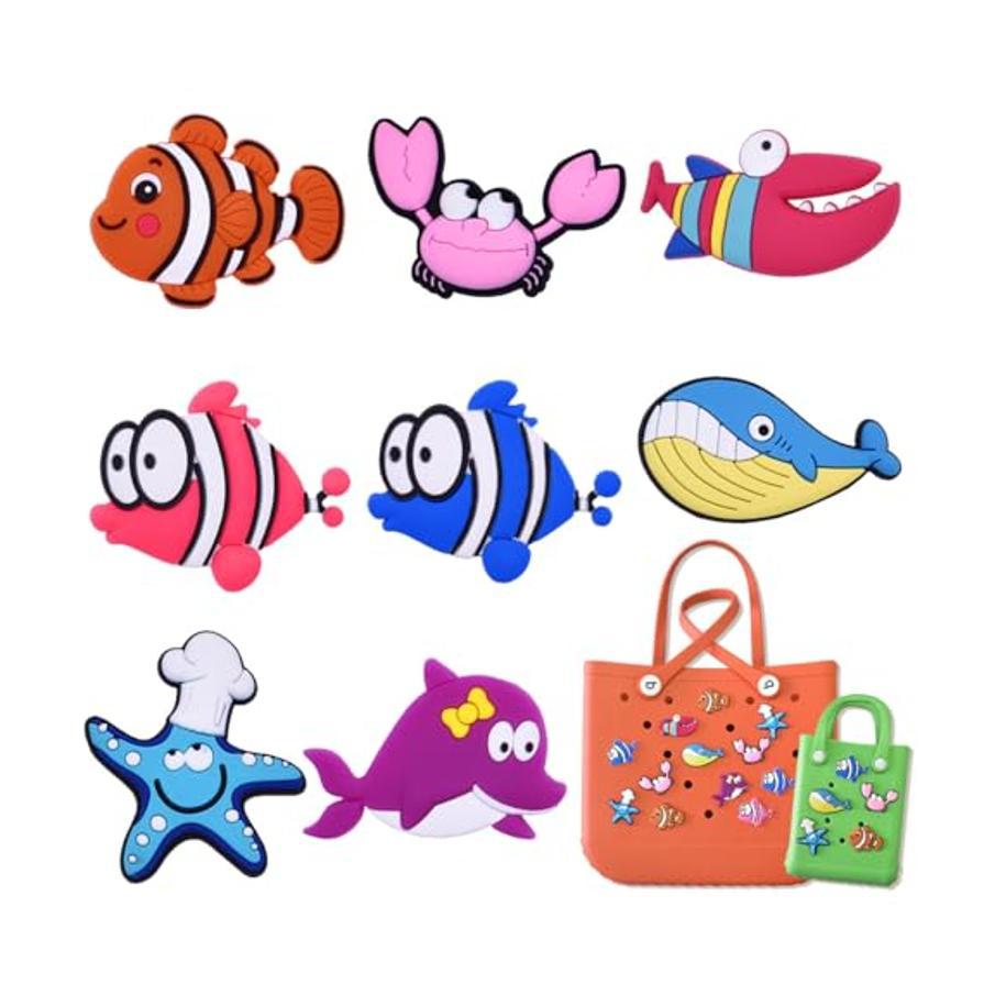 Bola de agujero hebilla bolsa de playa bolsa de bogg joyería colgante playa bolsa de tote plug-in de decoración compatible con simpy sou