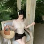 低圆领短袖松弛显瘦上衣