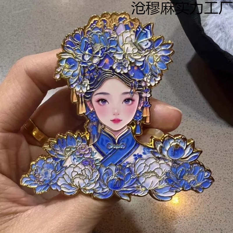 山東省済南市文化創造大明湖夏雨荷冷蔵庫マグネットキーホルダーメタルアクリル山東省済南市文化創造|undefined