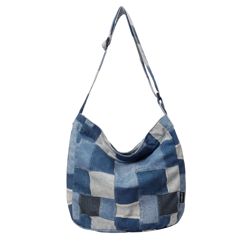 2024 verano nuevo estilo señoras de gran capacidad bolsa de mensajero de hombro de viaje al aire libre de color de contraste de moda al por mayor