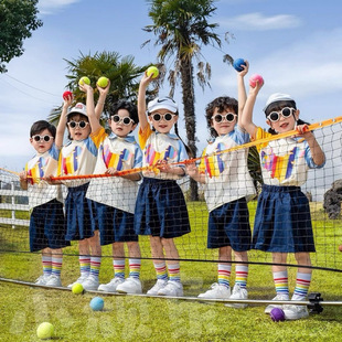 Children's School Uniform Set, Summer Outfit, Kindergarten Graduation Uniform, Children's Day Performance Outfit, Sports Meeting, Elementary School Student Class Uniform