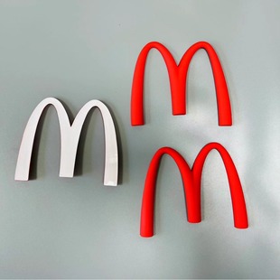 Original Factory Wholesale 3D Stereo Buoy Red m Personalized Refrigerator Magnet Decorative Sticker Home Car Anti-Collision Sticker