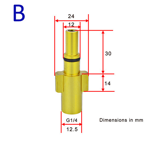Lavadora de espuma de alta presión regadera conector de espuma PISTOLA DE PULVERIZACIÓN de coches lavadora de alta presión pistola de agua boquilla conector de rosca interna
