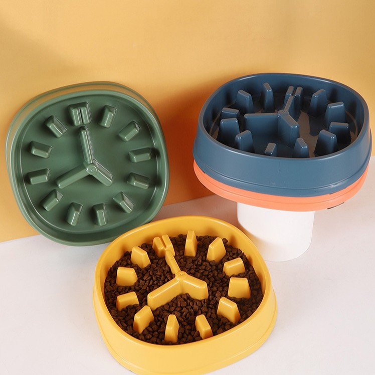 Al por mayor transfronterizo estilo casero anti-choke tazón de comida lenta pp hueso de plástico anti-choke comida lenta tazón de comida para mascotas tazón de fuente de perro suministros