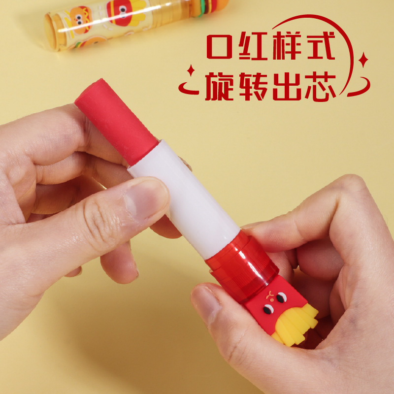 KUKI Keqi Home Fat House Package Lápiz labial Borrador especial para estudiantes de primaria Sin caspa Súper limpio Creativo Dibujos animados lindo