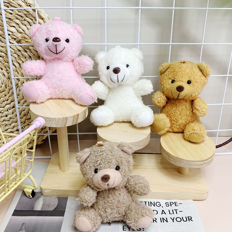 新しいかわいいテディベアぬいぐるみ小さなペンダントキーホルダーバックルジュエリー活動ぬいぐるみおもちゃ|undefined